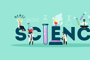 Science title illustration