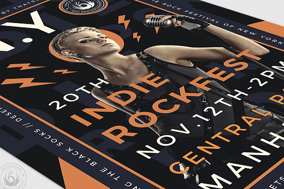 Indie Rock Flyer Template V7 in Flyer Templates - product preview 5