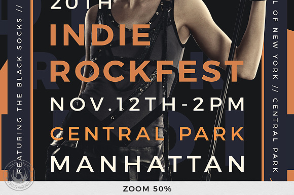 Indie Rock Flyer Template V7 in Flyer Templates - product preview 7