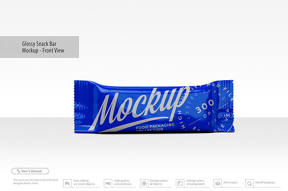 Snack Bars Box Mockup 20x80g in Product Mockups - product preview 7