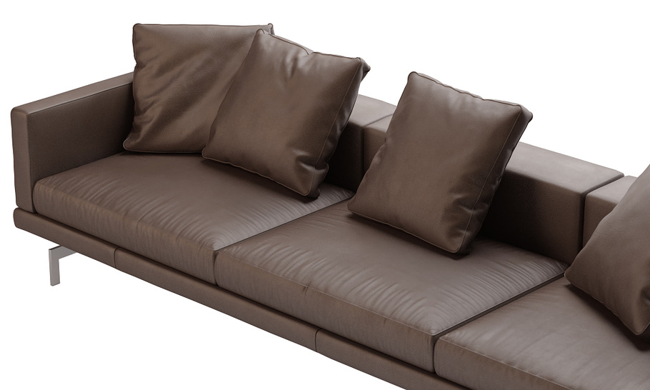 Dock Leather Sofa by B&B Italia in Furniture - product preview 6