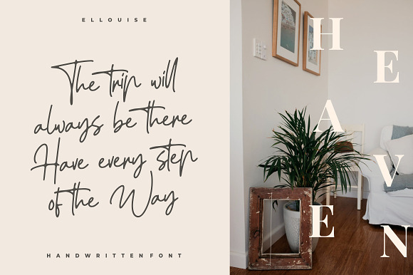 Ellouise - Handwriting Font in Script Fonts - product preview 6