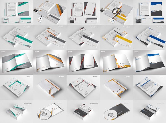 50 Corporate Identities Bundle in Stationery Templates - product preview 4