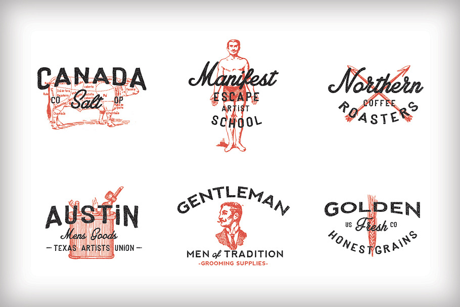 Vintage Americana Logos in Logo Templates - product preview 8