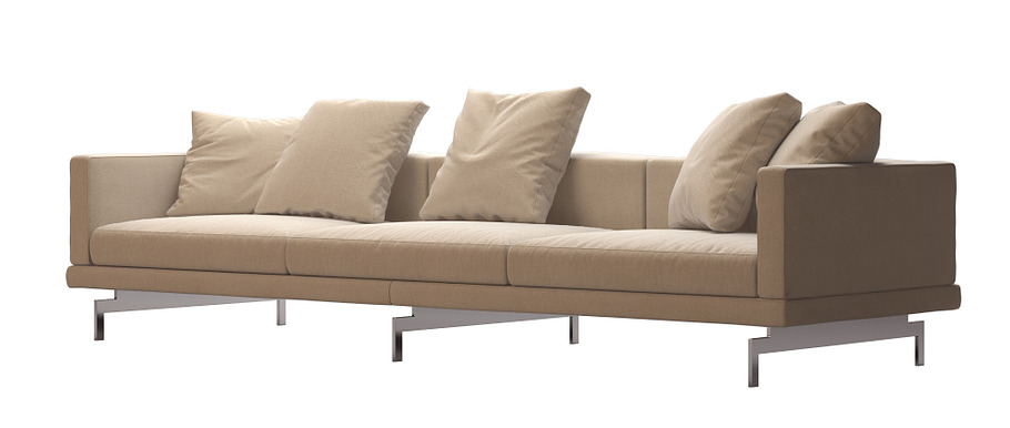 Dock Sofa by B&B Italia 295x99 in Furniture - product preview 4