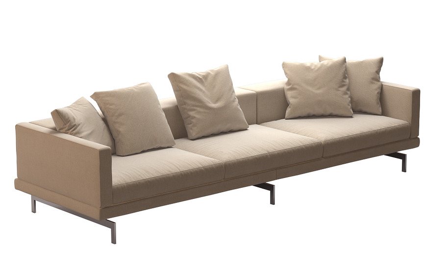 Dock Sofa by B&B Italia 295x99 in Furniture - product preview 5