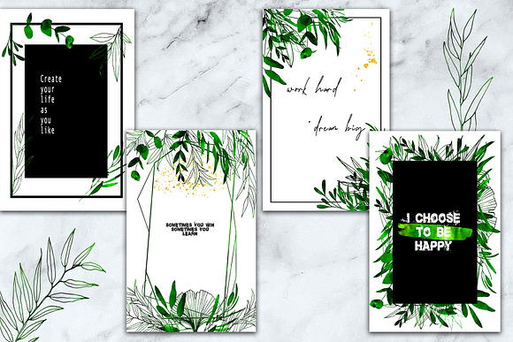 Stylish templates and illustrations in Card Templates - product preview 1