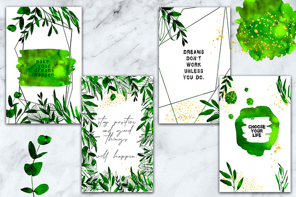Stylish templates and illustrations in Card Templates - product preview 2