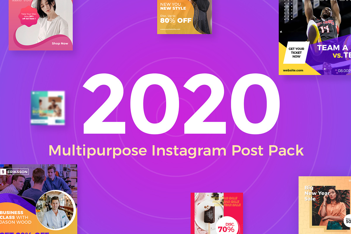 2020 Multipurpose Instagram Post in Instagram Templates - product preview 8
