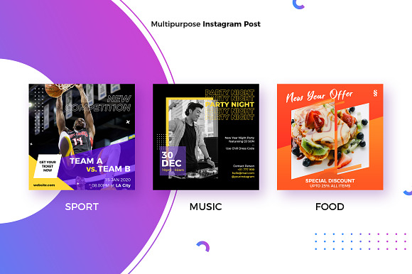 2020 Multipurpose Instagram Post in Instagram Templates - product preview 2