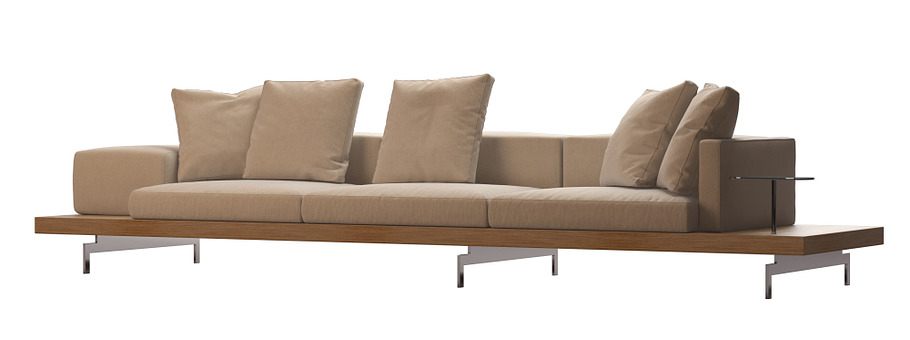 Dock Sofa by B&B Italia  370x99 cm in Furniture - product preview 2