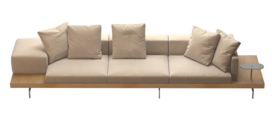 Dock Sofa by B&B Italia  370x99 cm in Furniture - product preview 5