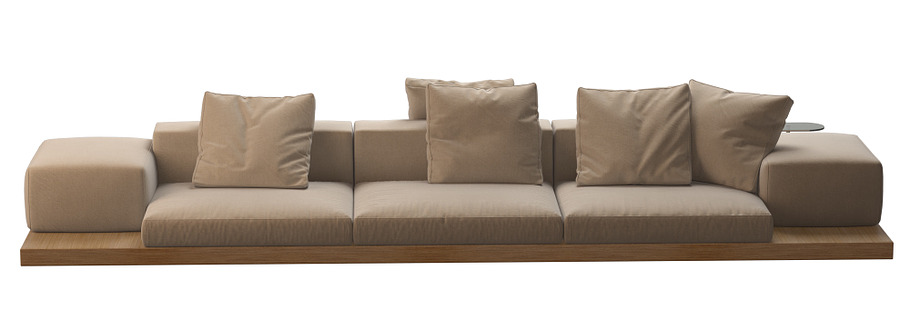 Dock Sofa by B&B Italia 370x160 in Furniture - product preview 1