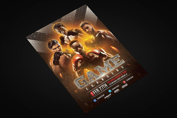 Boxing Flyer Template in Flyer Templates - product preview 1