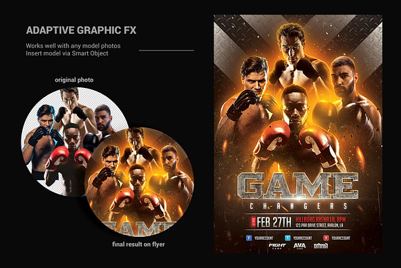 Boxing Flyer Template in Flyer Templates - product preview 3