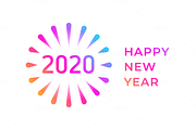 Happy New Year 2020 design