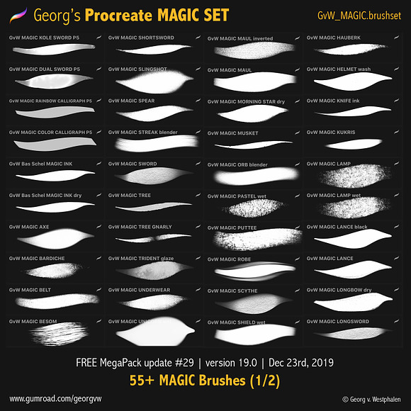 ✨MAGIC Procreate Set: 55+ Brushes in Add-Ons - product preview 6