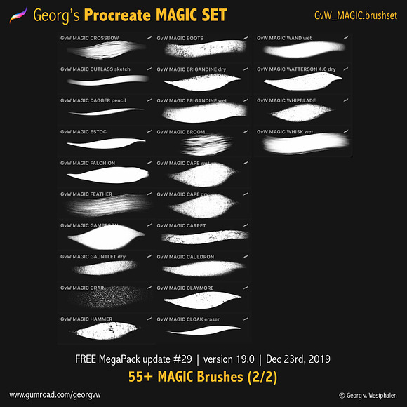 ✨MAGIC Procreate Set: 55+ Brushes in Add-Ons - product preview 7