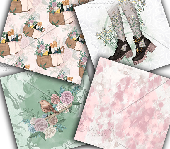 Think Spring Clipart & Patterns in Illustrations - product preview 10