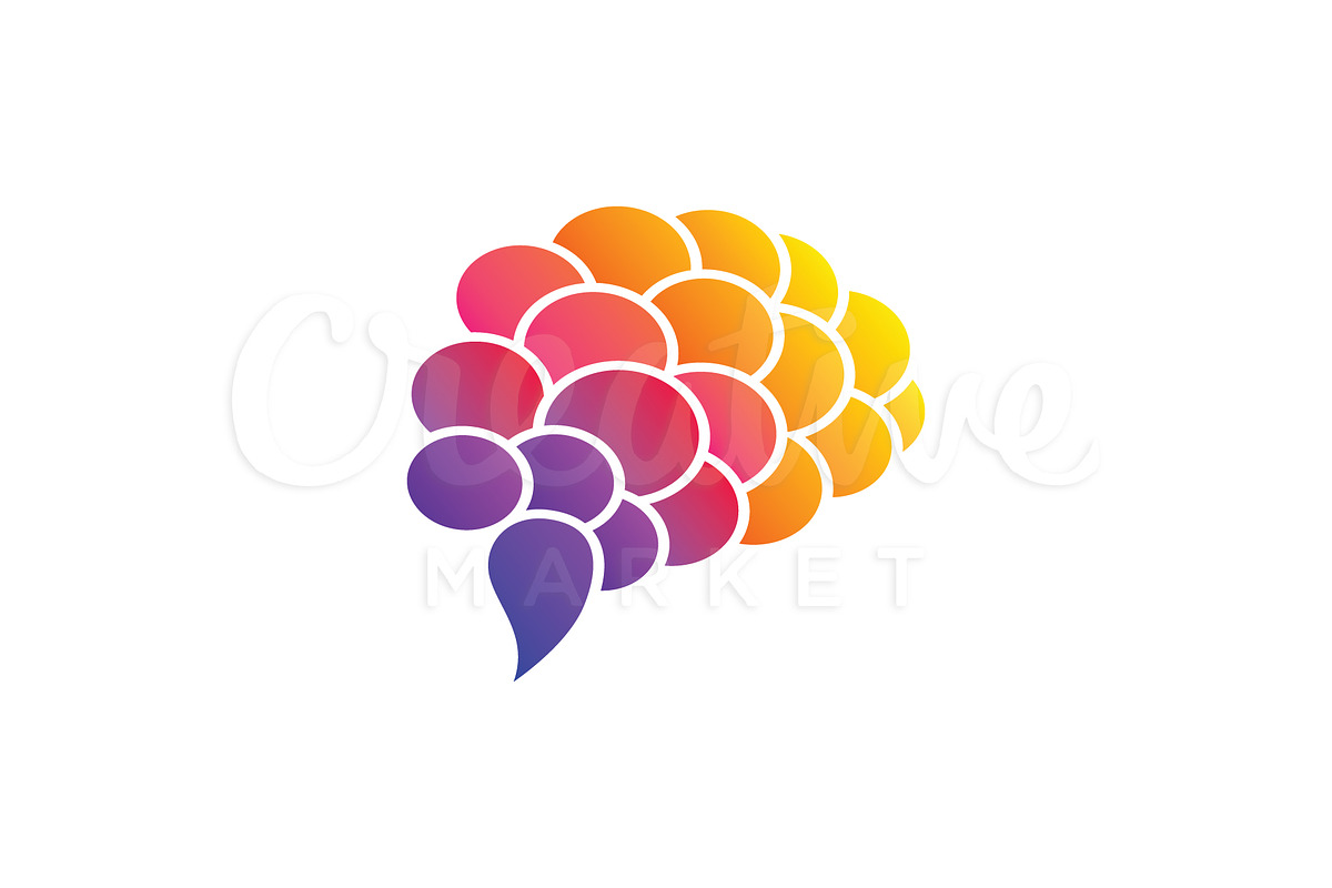 Color Brain Logo in Logo Templates - product preview 8