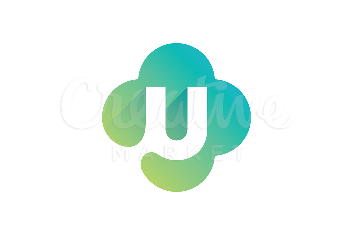 Flower U Logo in Logo Templates - product preview 8