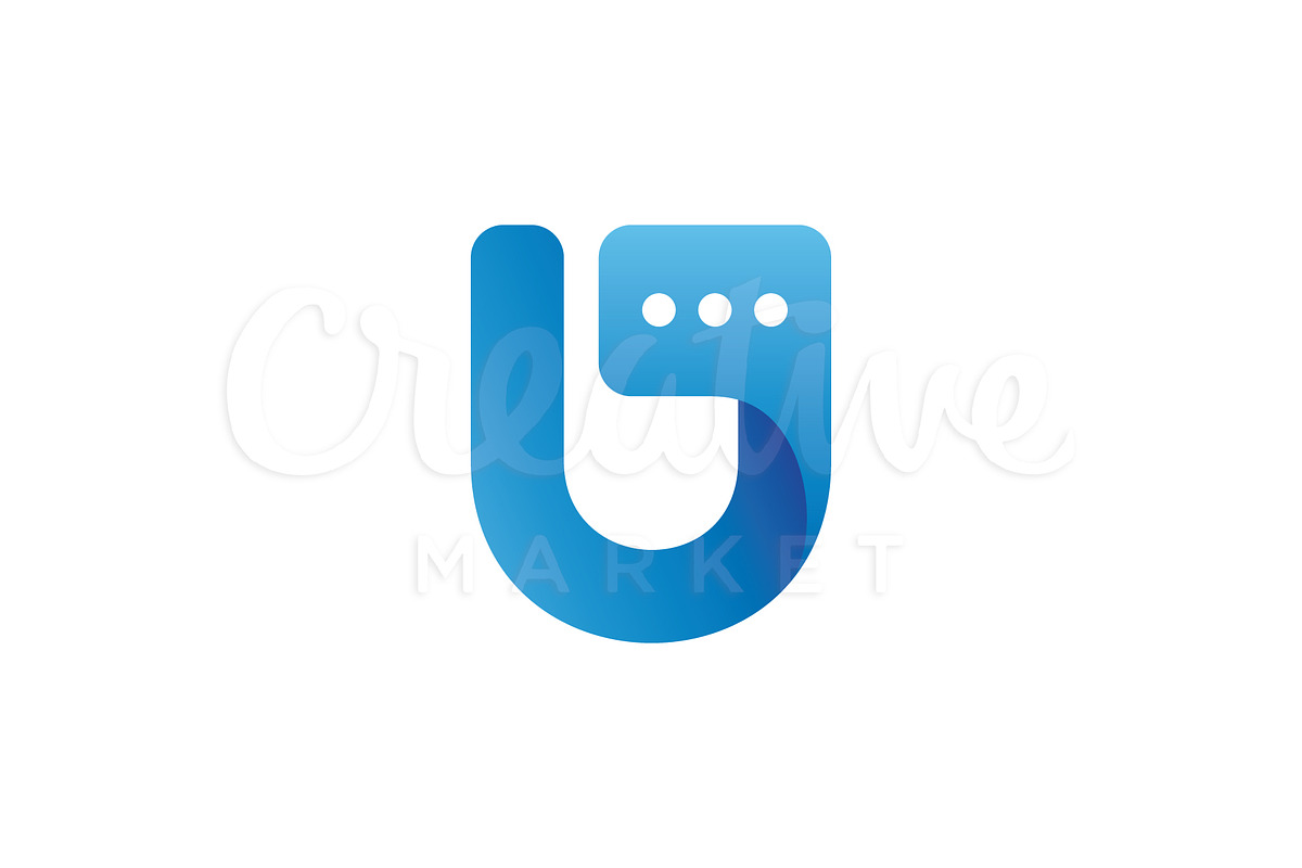 U Chat Logo in Logo Templates - product preview 8