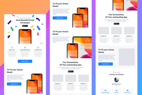 App Promotion Email Template in Mailchimp Templates - product preview 2