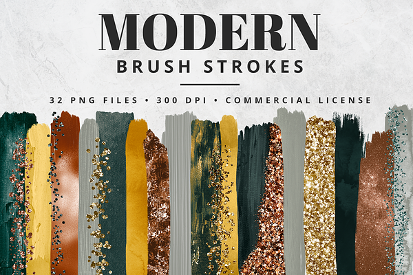 Modern Brush Stroke Set