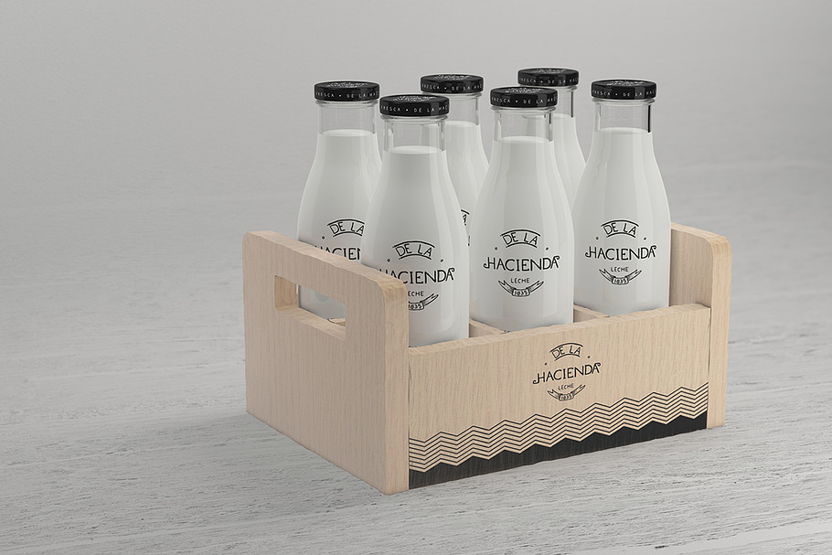 Download Milk Bottle - Premium PSD Mockup | Creative Product Mockups ~ Creative Market
