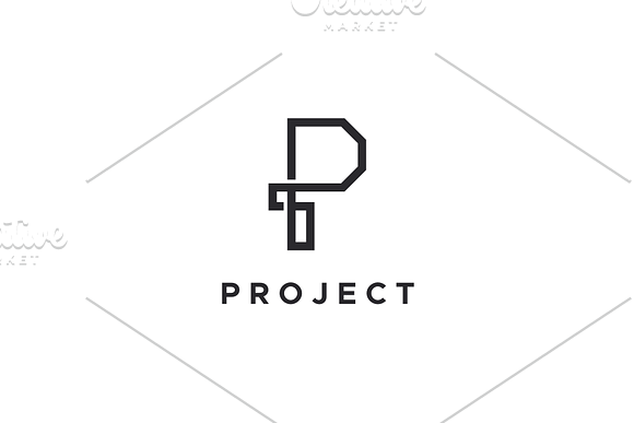 Initial P Logo in Logo Templates - product preview 2