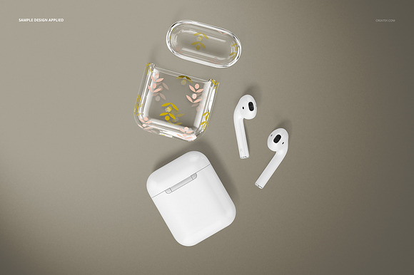 AirPods Clear Case Mockup Set 02 in Product Mockups - product preview 11
