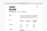 Reskee Resume Bootstrap 4 Template