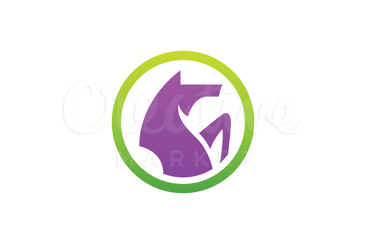 Circle Horse Logo in Logo Templates - product preview 8