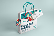 Paper Bag & bcard branding mockup