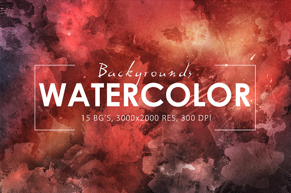 Watercolor Backgrounds 2 & Bonus in Textures - product preview 4