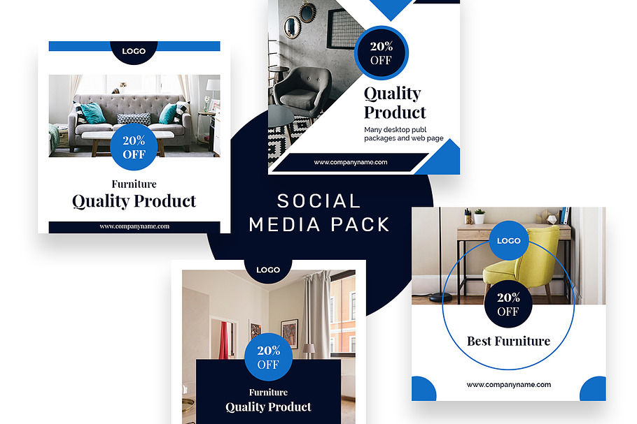 Furniture social media post in Social Media Templates - product preview 8