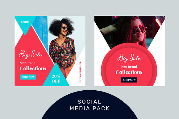 Social media marketing shopping pack in Social Media Templates - product preview 2