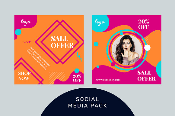 Social media post template in Social Media Templates - product preview 2