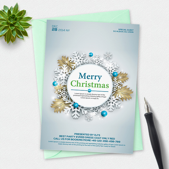 10 Clean and Elegant Christmas Cards in Card Templates - product preview 2
