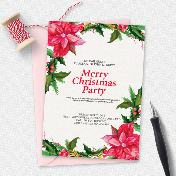 10 Clean and Elegant Christmas Cards in Card Templates - product preview 5