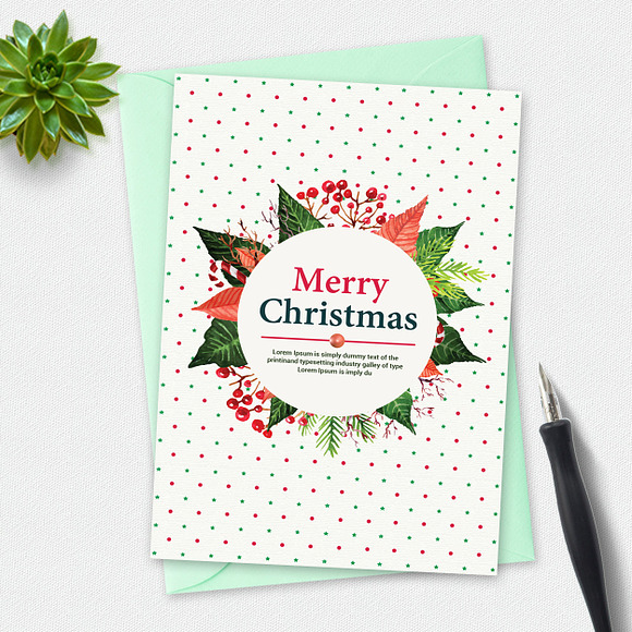 10 Clean and Elegant Christmas Cards in Card Templates - product preview 6