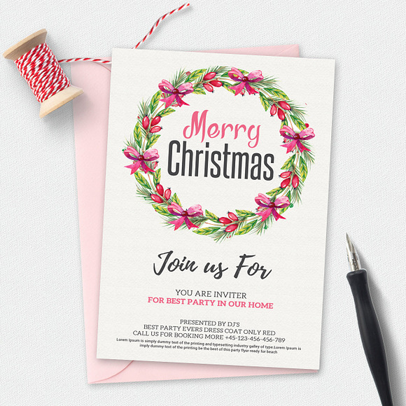 10 Clean and Elegant Christmas Cards in Card Templates - product preview 9