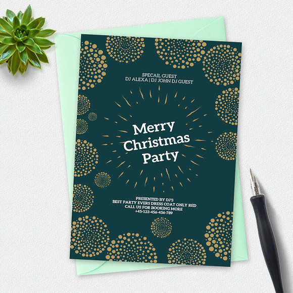 10 Clean and Elegant Christmas Cards in Card Templates - product preview 11