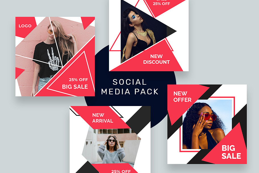 Social media marketing shopping pack in Social Media Templates - product preview 8