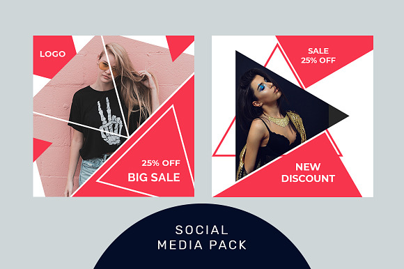 Social media marketing shopping pack in Social Media Templates - product preview 1