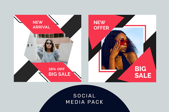 Social media marketing shopping pack in Social Media Templates - product preview 2