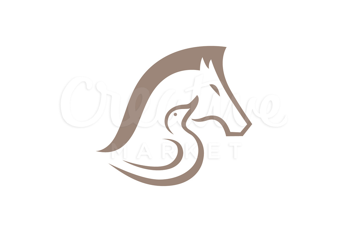 Horse Duck Logo in Logo Templates - product preview 8