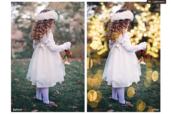 60 Christmas Gold Bokeh Overlays in Add-Ons - product preview 4