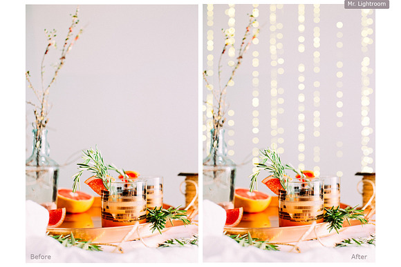 60 Christmas Gold Bokeh Overlays in Add-Ons - product preview 5