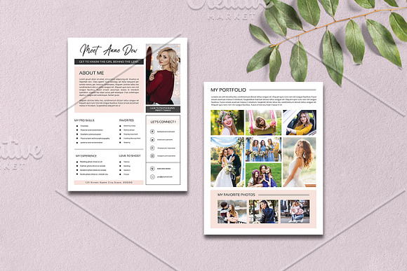 Photographer About Me Page-V1131 in Flyer Templates - product preview 1